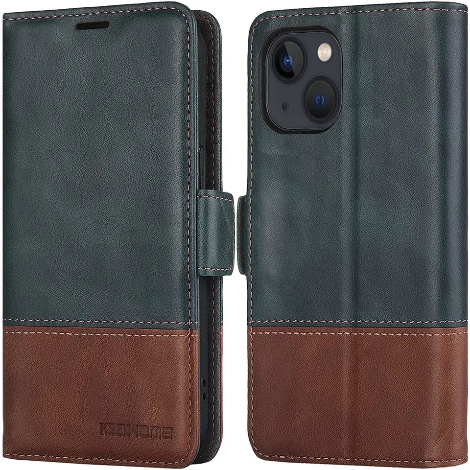 Redpepper iPhone 13 cover pelle libro portafoglio stand RFID