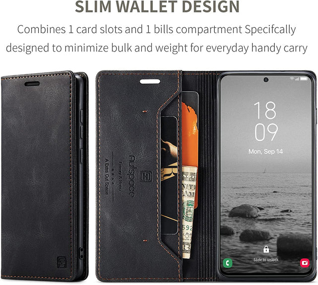 Redpepper S23 Plus cover pelle portafoglio con carte