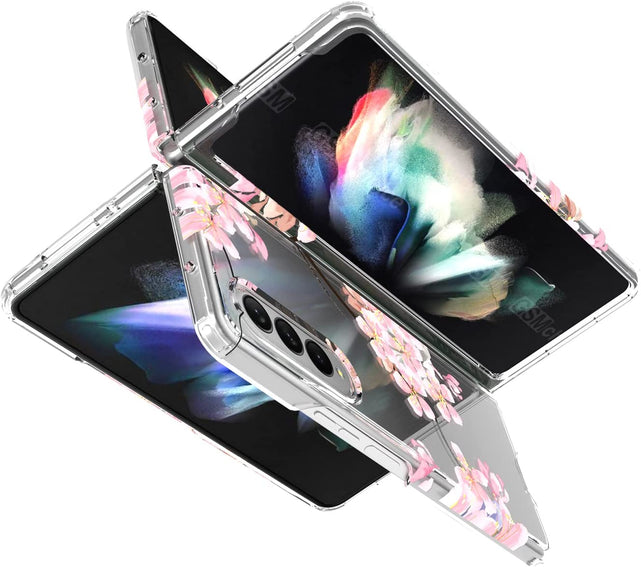 Redpepper Galaxy Custodia Z Fold 4 5G Floreale Sakura Rigida
