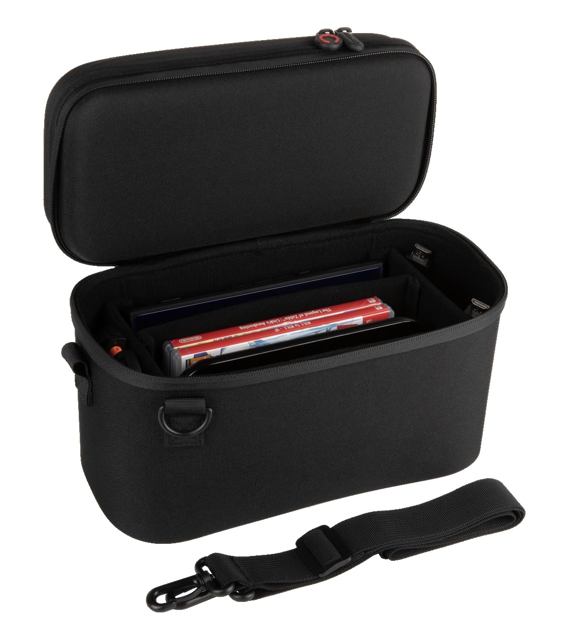 Konix Smart Carry Bag Switch 2 nera 10 giochi