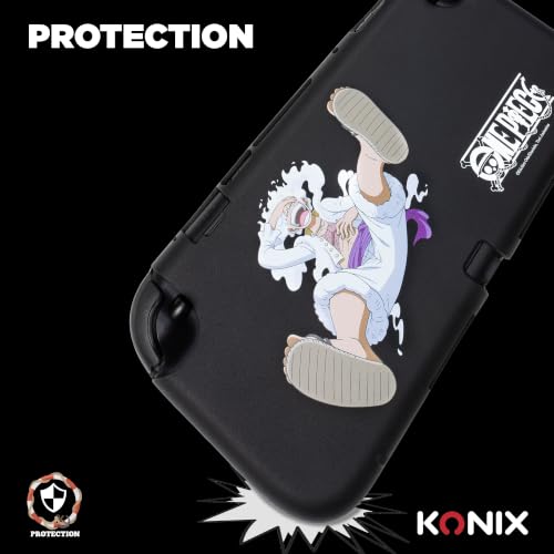 Konix One Piece Custodia Switch 2 Silicone Nero Luffy Gear 5