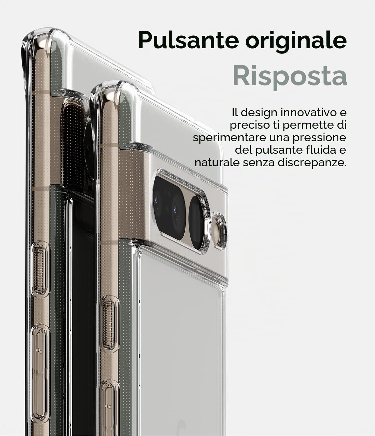 Ringke Fusion Cover Pixel 7 Pro Clear Trasparente Antiurto