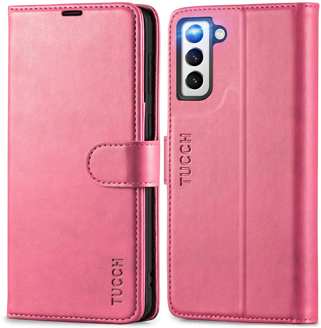 Redpepper Galaxy S21 Plus Custodia Portafoglio Pelle Nero Antiurto