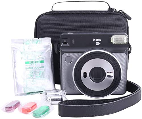 Aenllosi Camera Case Fujifilm Instax Square SQ6 custodia rigida nera EVA