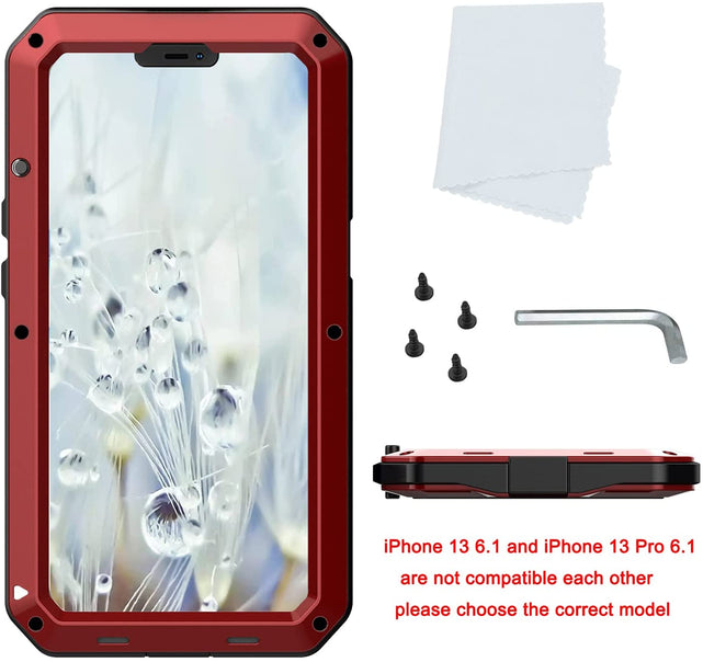 Redpepper iPhone 13 Pro Custodia Corazzata Alluminio Antishock