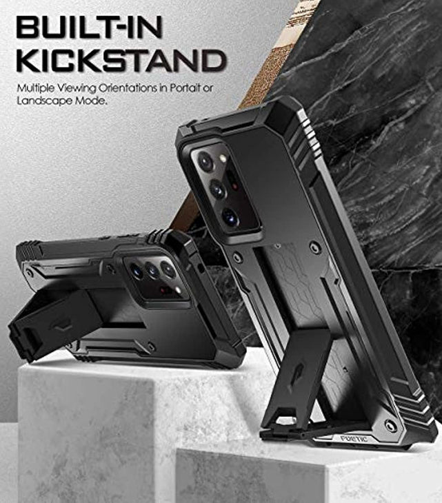 Redpepper Galaxy Note 20 Ultra Cover Antishock Nera con Stand