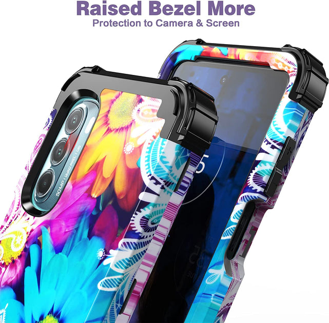 Redpepper Moto G Stylus 5G 2022 cover fiori + vetro temperato