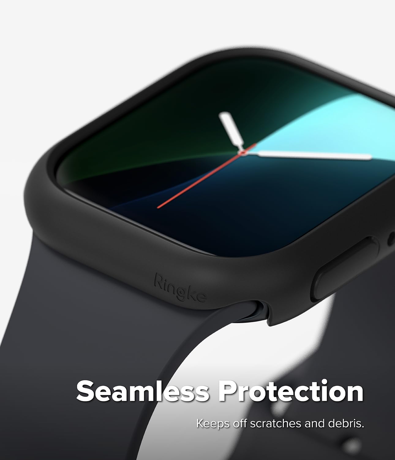 Ringke Slim Cover Apple Watch 12 46mm Matte Black Trasparente