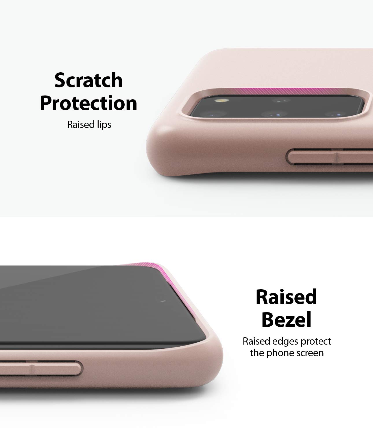 Ringke Air-S Cover Galaxy S20 Plus Custodia Rosa Sottile TPU