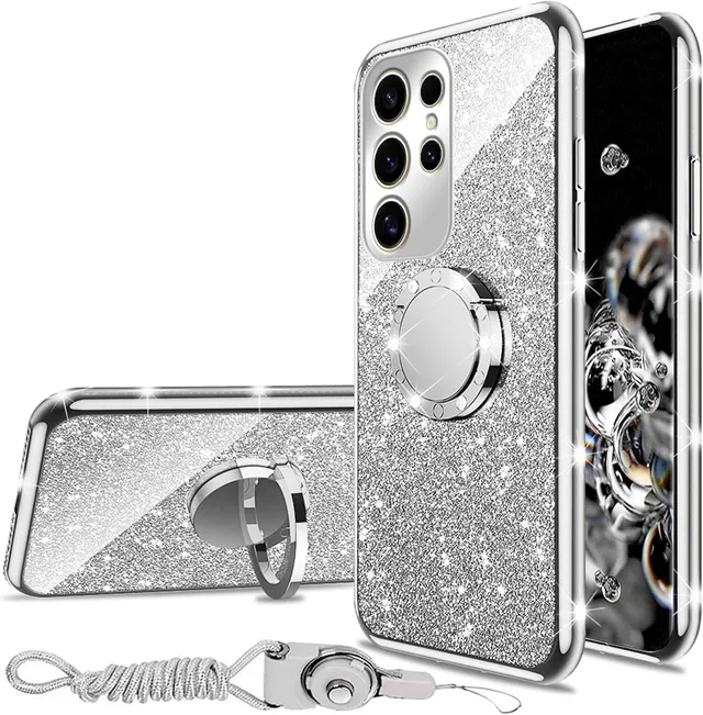 Redpepper Galaxy S25 Ultra cover glitter oro rosa