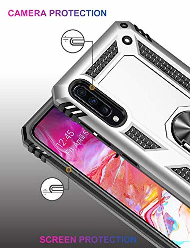 Redpepper Galaxy A70 custodia argento con anello antiurto