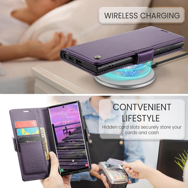 Redpepper Galaxy S25 Ultra Cover Portafoglio con Stand