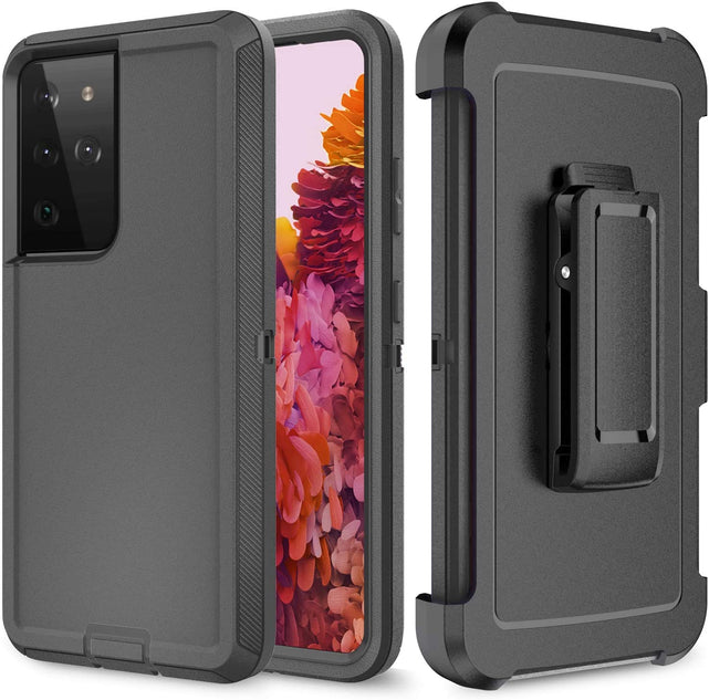 Redpepper Galaxy S21 Ultra cover nera con clip da cintura