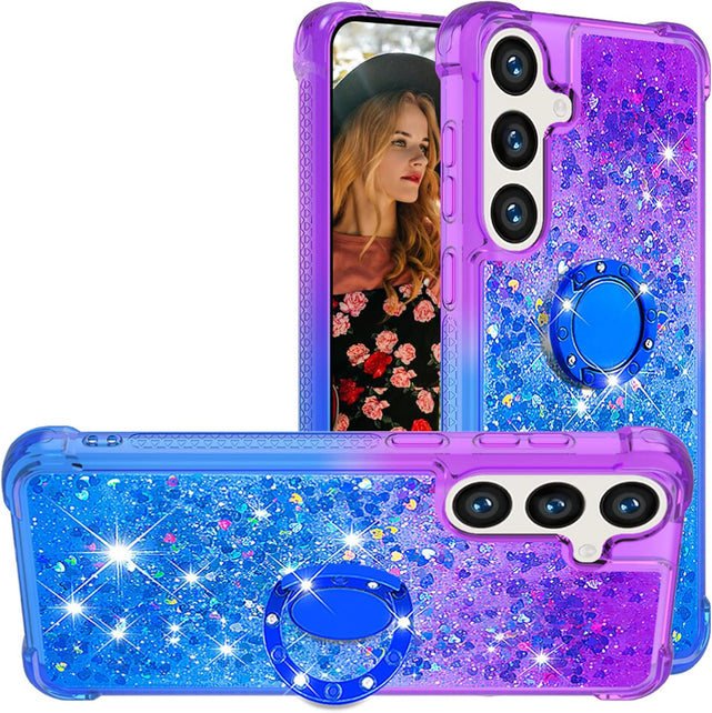 Redpepper Galaxy S25 Plus cover glitter liquida rosa