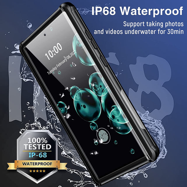 Redpepper Galaxy S22 Ultra cover impermeabile IP68 trasparente rugged