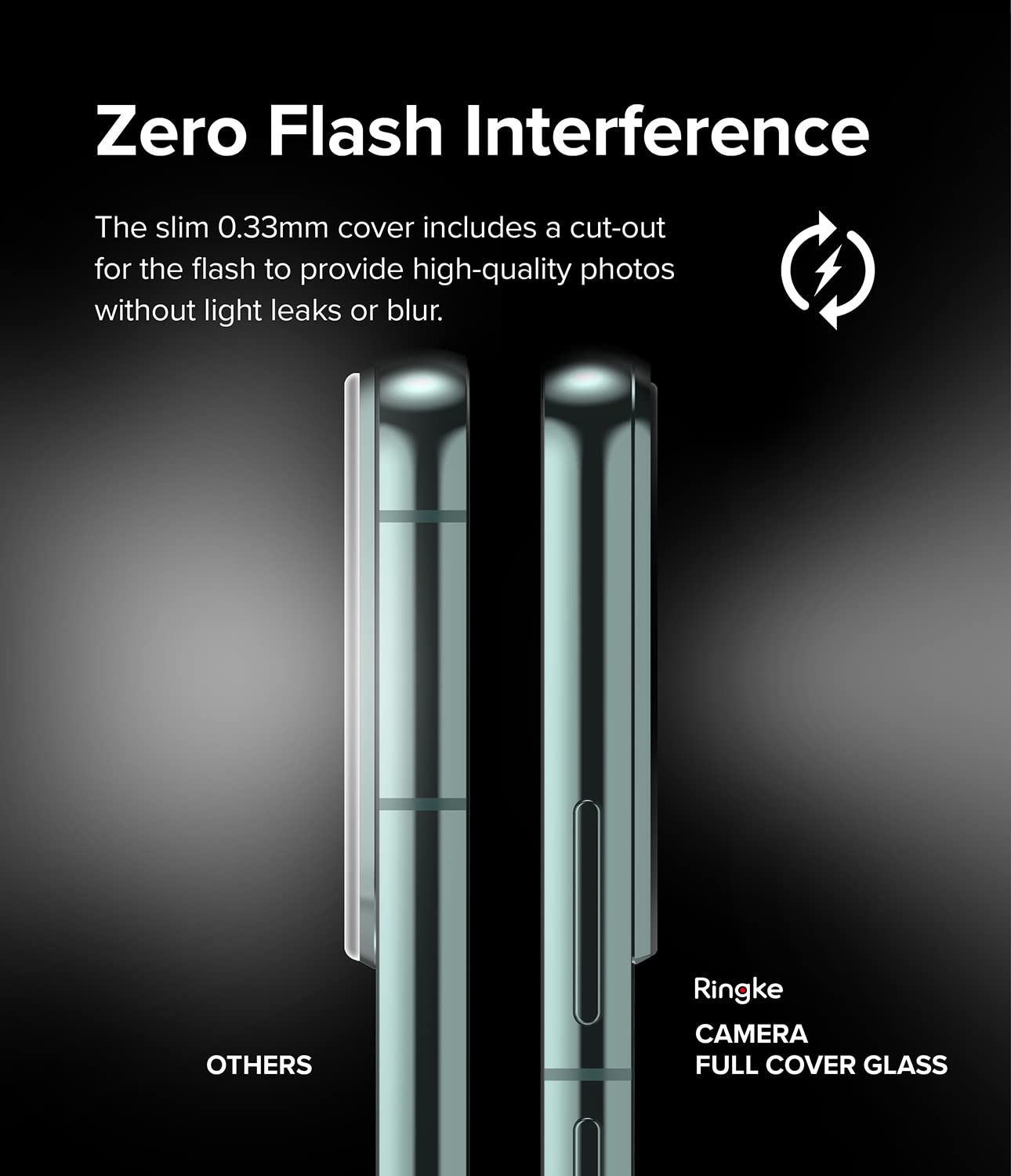Ringke Camera Tempered Glass pellicola S22 3 pezzi trasparente