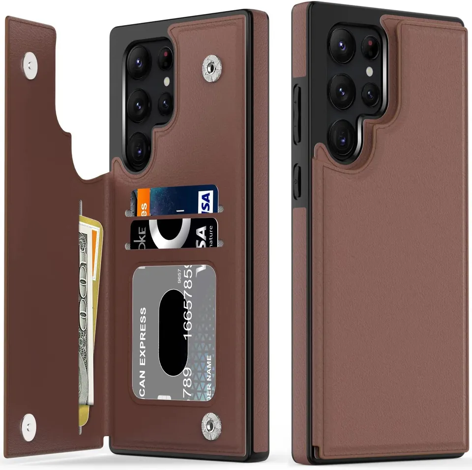 Redpepper Galaxy S22 Ultra Cover Pelle Portafoglio