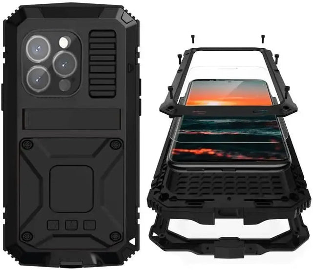 Redpepper iPhone 16 Plus Bumper Cover Metallo Rugged Antiurto