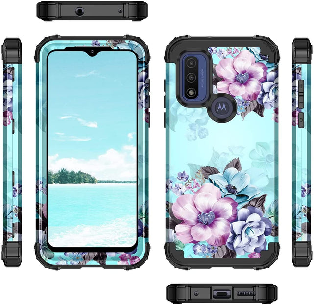 Redpepper Moto G Power 2022 cover fiori antishock