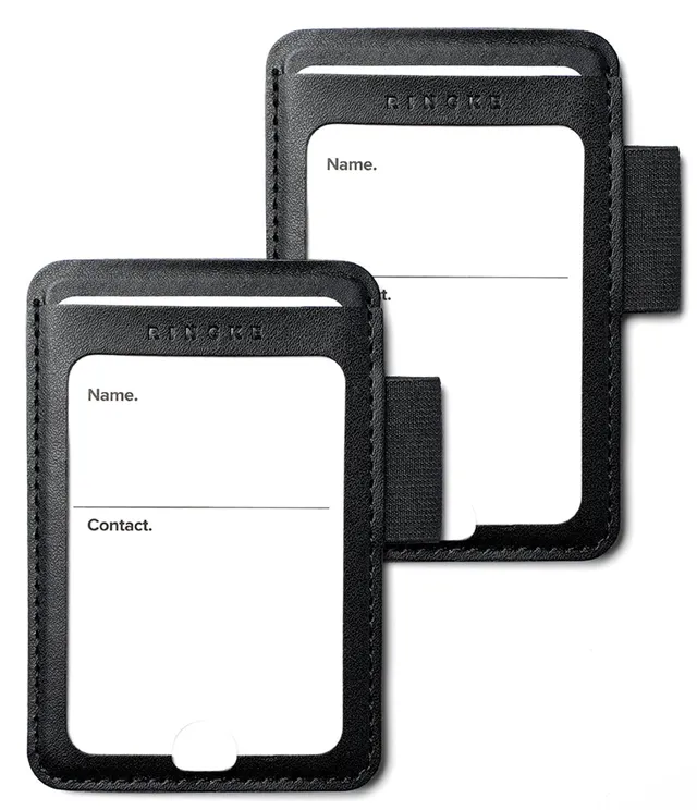 Ringke Pen Accessories Portapenne Adesivo L Ecopelle Black