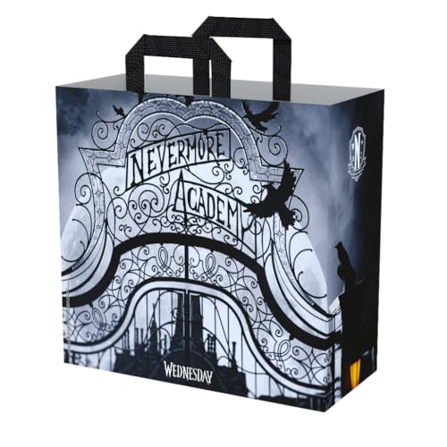 Konix Mercoledì Shopper 40x45x20 cm Nero Bianco Riciclato