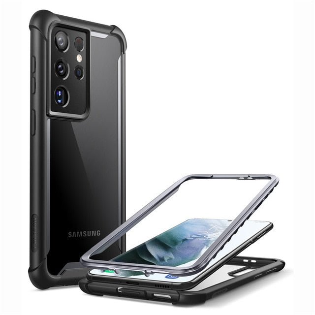 Redpepper Galaxy S21 Ultra Cover Antishock Trasparente Nera