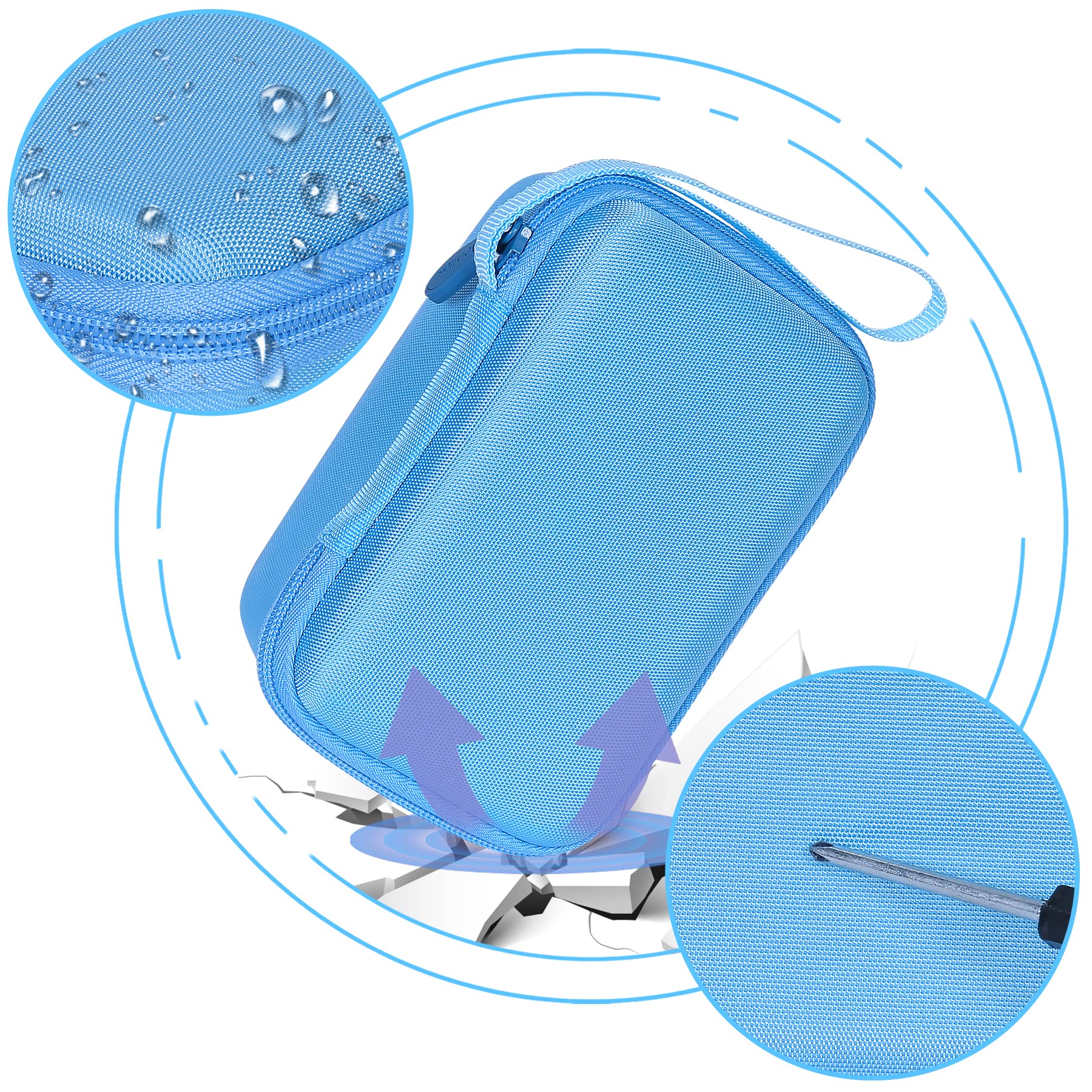 Aenllosi Camera Case custodia fotocamera bambini blu EVA