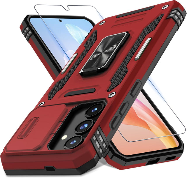 Redpepper Galaxy S25 Custodia Armor Verde con Anello
