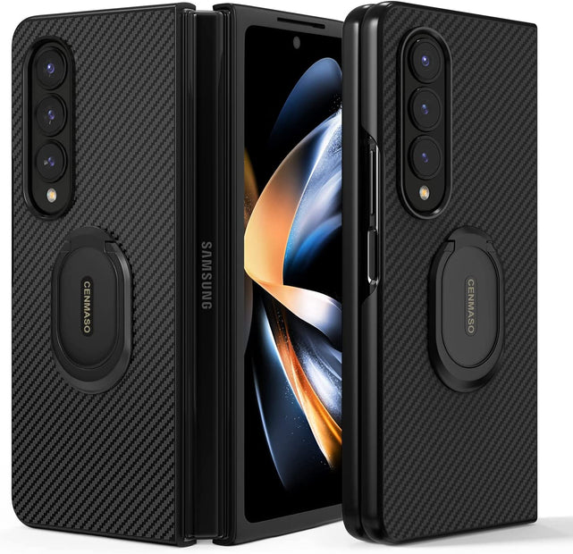 Redpepper Galaxy Cases Z Fold 4 cover aramide nera anello stand