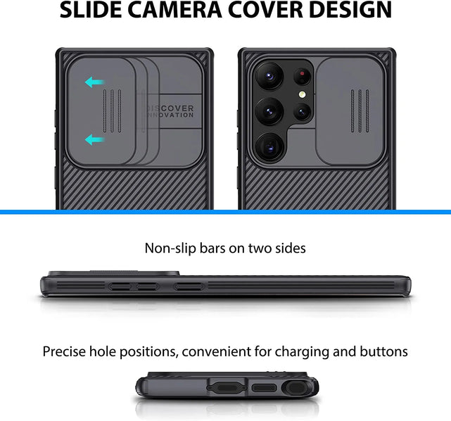 Redpepper Galaxy S23 Ultra Cover CamShield Scorrevole Slim