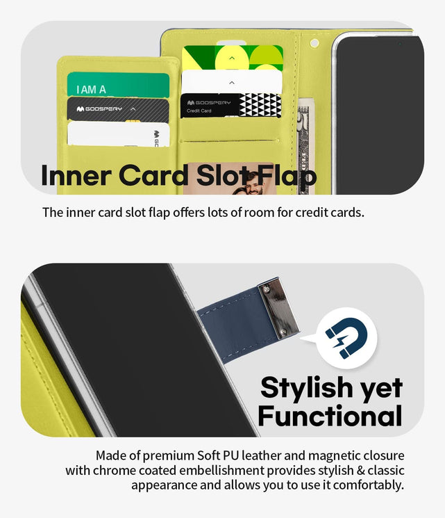 Redpepper Galaxy Cases S22 Plus Flip Cover pelle 6 carte
