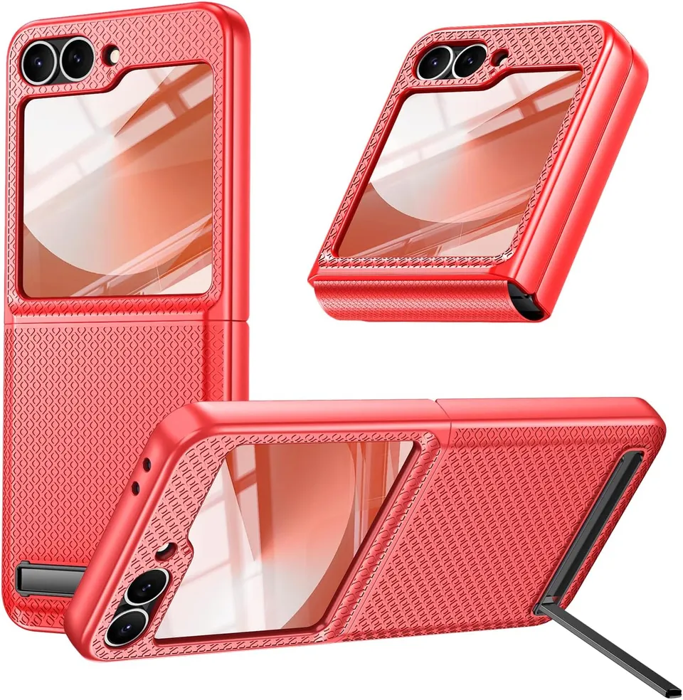 Redpepper Galaxy Z Flip 6 cover arancione con stand