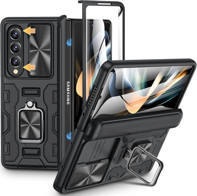 Redpepper Galaxy Cases Z Fold 8 Ultra Cover Nera con Stand