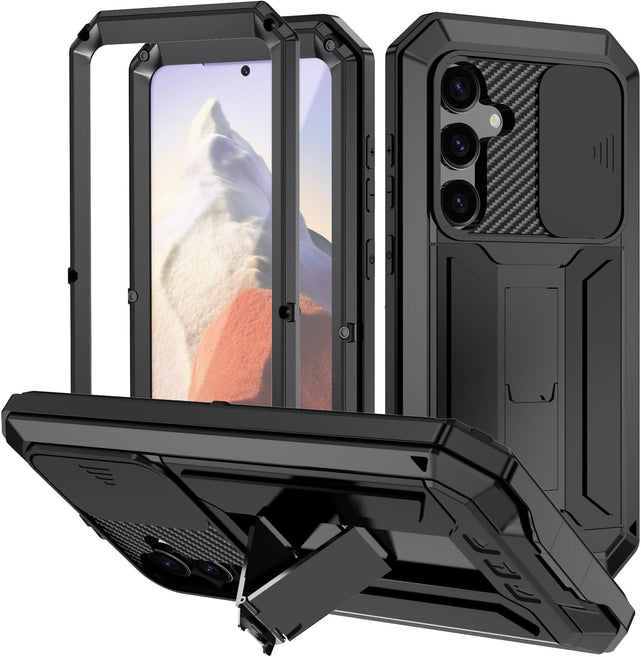 Redpepper Galaxy S25 5G cover metallo nera Gorilla Glass