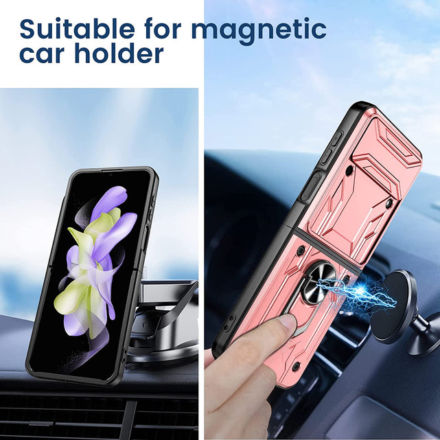 Redpepper Galaxy Z Flip 4 cover rosa con stand