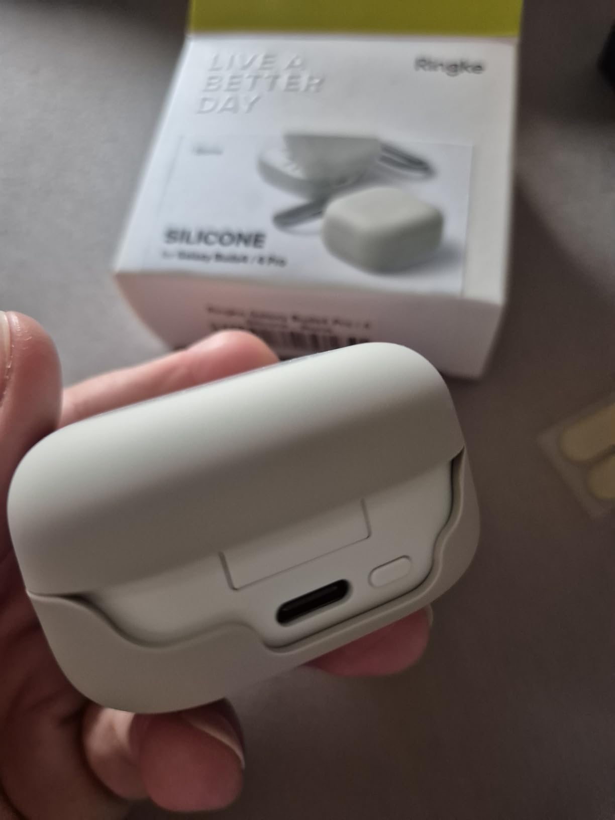 Ringke Silicone Case Cover Galaxy Buds 4 Pro Viola Moschettone