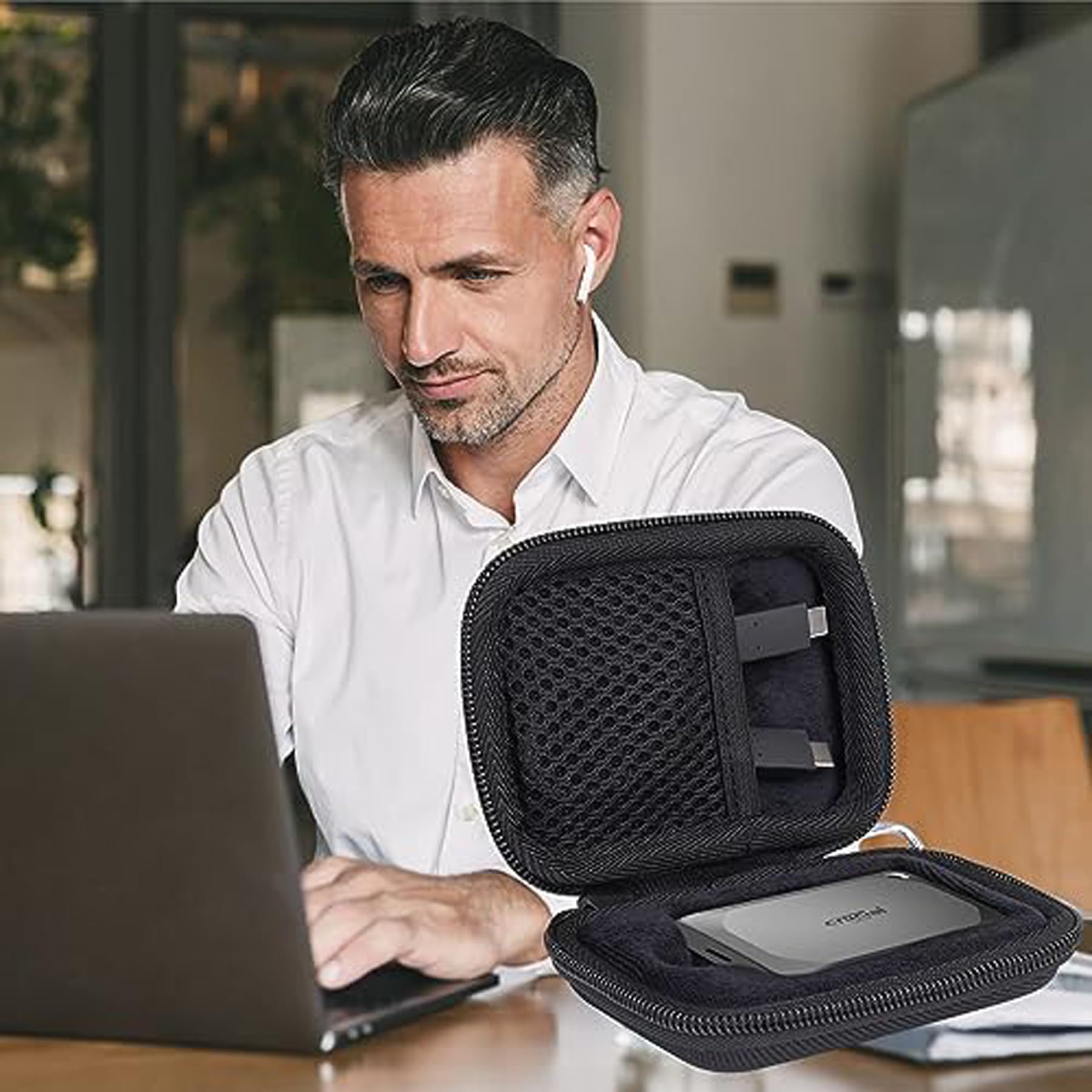 Aenllosi SSD Case custodia Crucial X9/X10 Pro nero EVA