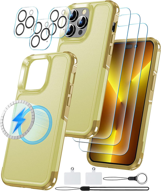 Redpepper Apple Cases 14 Pro Max cover magnetica nera vetro