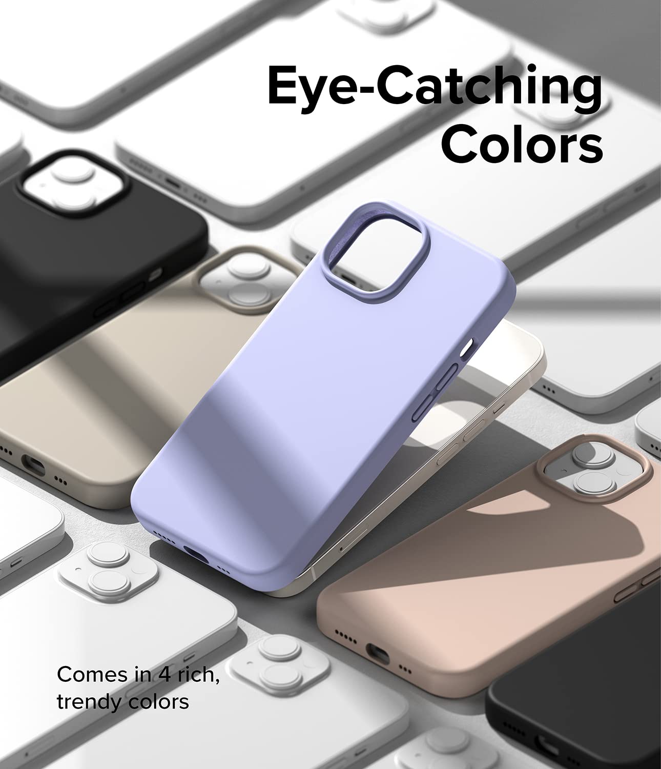 Ringke Silicone cover iPhone 14 Plus Lavender antiurto
