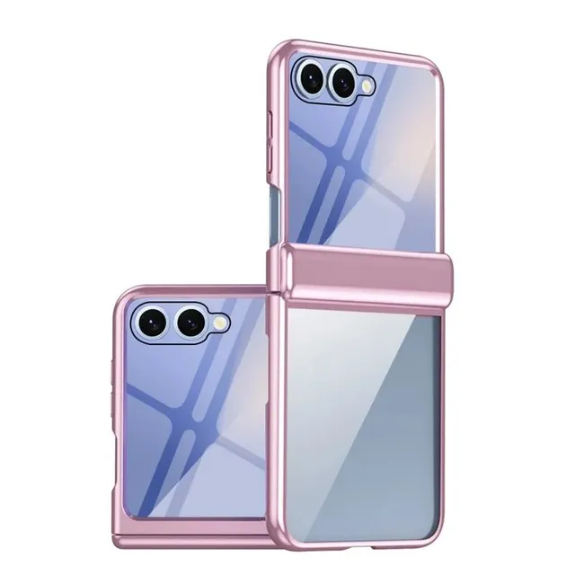 Redpepper Galaxy Z Flip 8 Cover Trasparente Rosa con Pellicola