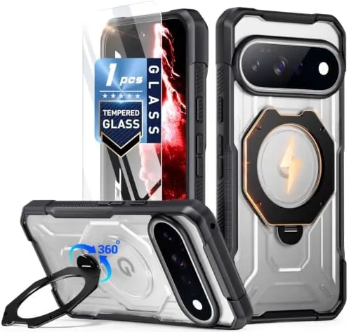 Redpepper Google Pixel 11 Custodia Anello Magnetico 360° con Vetro