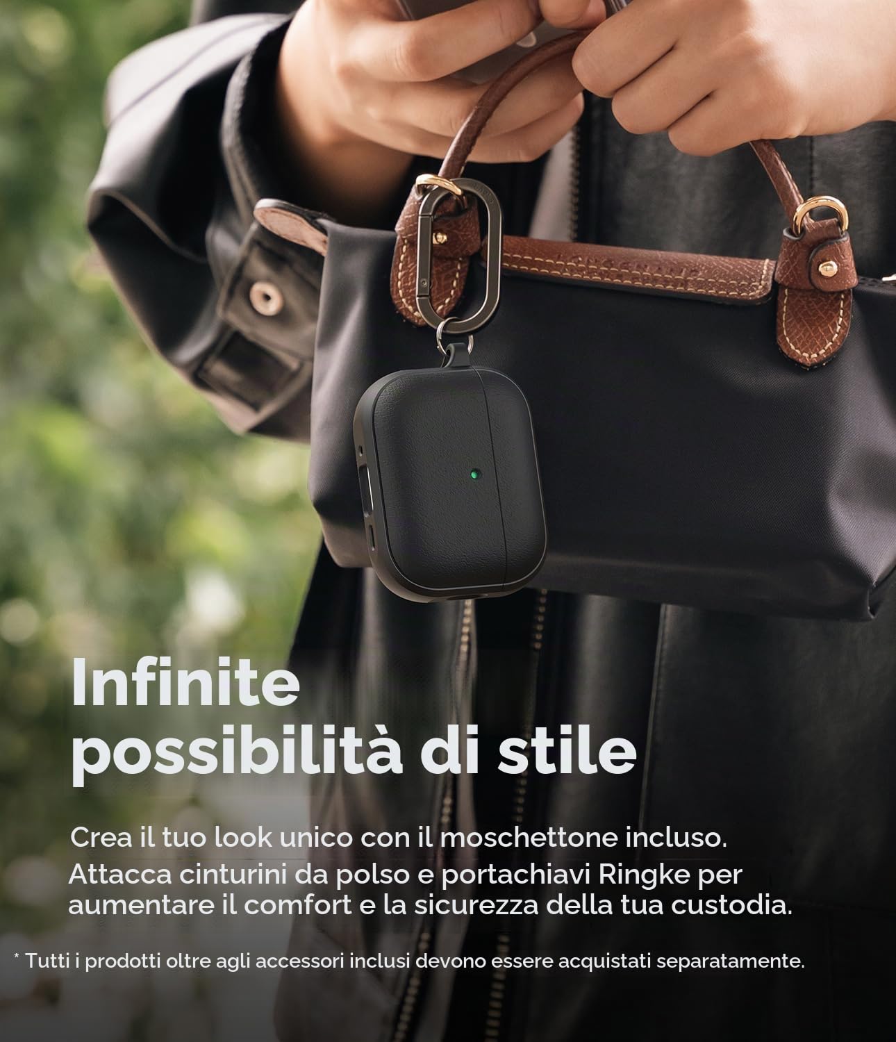 Ringke Onyx Magnetic AirPods Pro 3 custodia nera Black