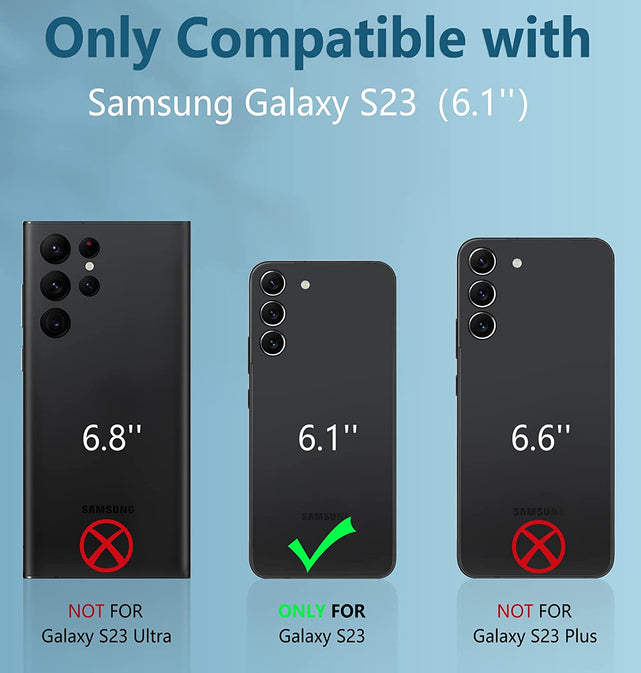 Redpepper Galaxy S23 Cover con Stand e Vetro Temperato