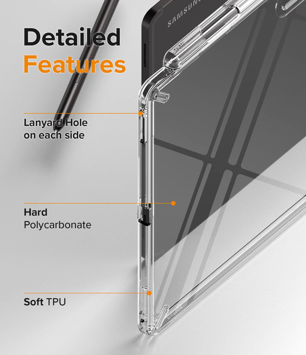 Ringke Fusion Cover Galaxy Tab S8 Ultra Trasparente Clear Antiurto