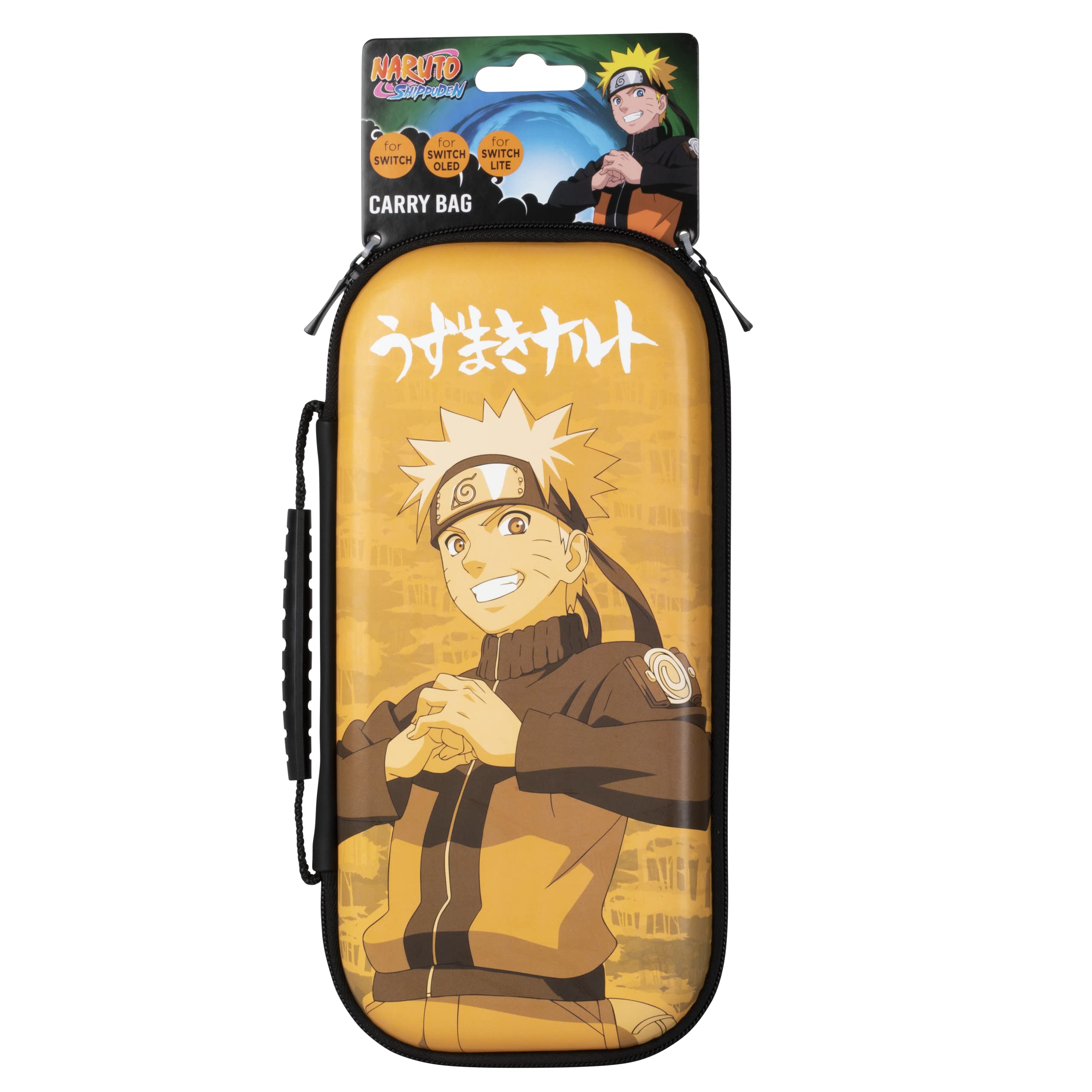 Konix Bags custodia Switch Naruto Giallo 8 giochi 26 cm