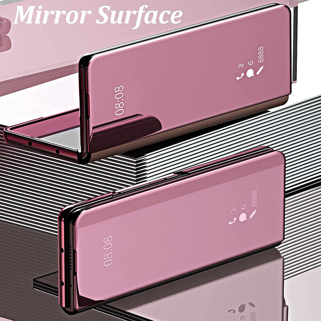 Redpepper Galaxy Z Fold 4 cover specchio con stand pelle
