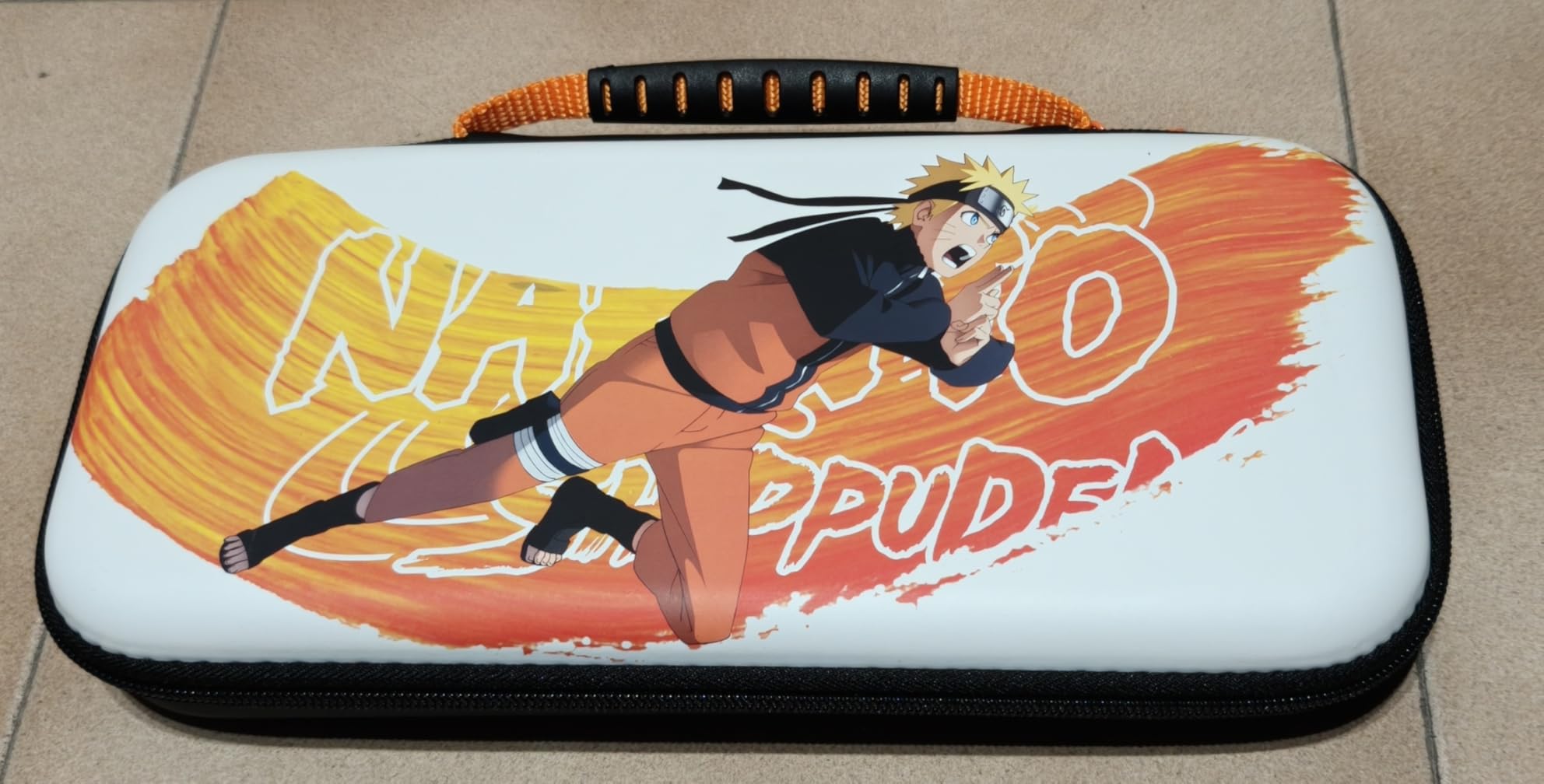 Konix Naruto Shippuden custodia Switch 2 nero arancione 8 giochi
