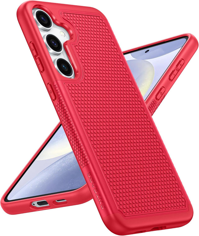 Redpepper Galaxy S25 Cover Corazzata Blu Navy Doppio Strato Vetro