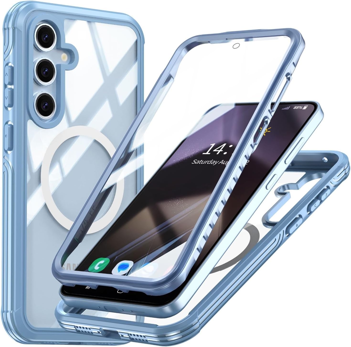 Redpepper Galaxy S25 Ultra Custodia Corazzata Full Body Blu