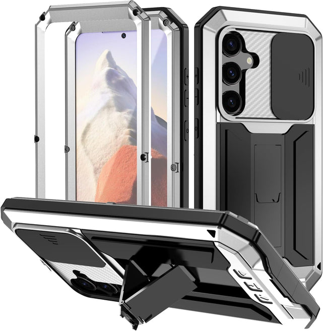 Redpepper Galaxy S25 5G cover metallo nera Gorilla Glass